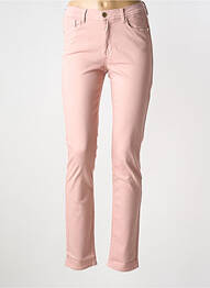Jeans coupe slim stretch taille normale rose TRUSSARDI JEANS femme