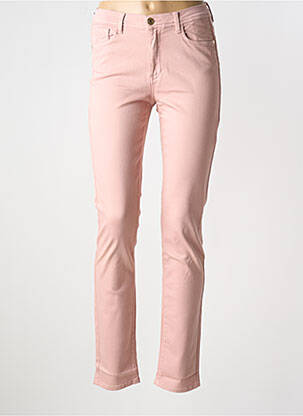 Jeans coupe slim stretch taille normale rose TRUSSARDI JEANS femme