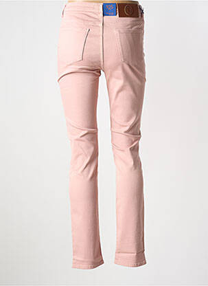 Jeans coupe slim stretch taille normale rose TRUSSARDI JEANS femme