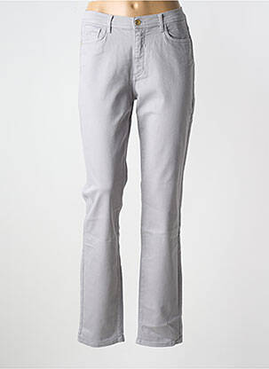 Jeans coupe slim stretch taille normale gris TRUSSARDI JEANS femme