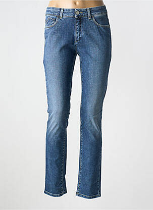 Jeans coupe slim stretch taille normale bleu TRUSSARDI JEANS femme