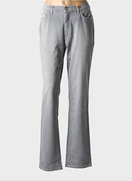Jeans coupe droite stretch taille normale gris TRUSSARDI JEANS femme