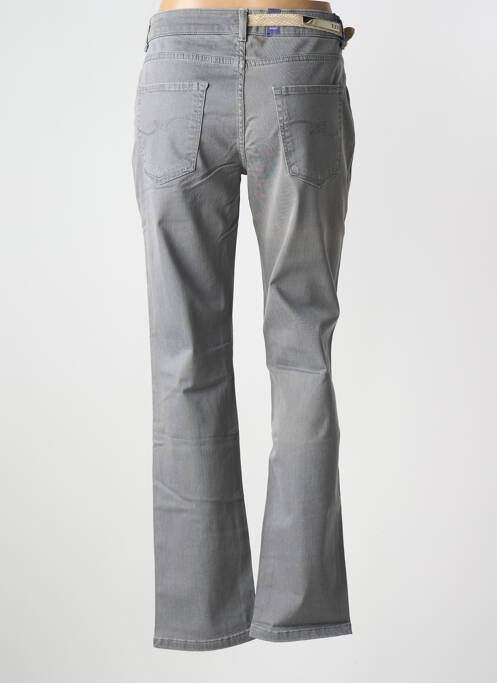 Jeans coupe droite stretch taille normale gris TRUSSARDI JEANS femme