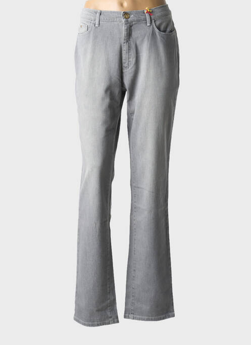 Jeans coupe droite gris TRUSSARDI JEANS pour femme