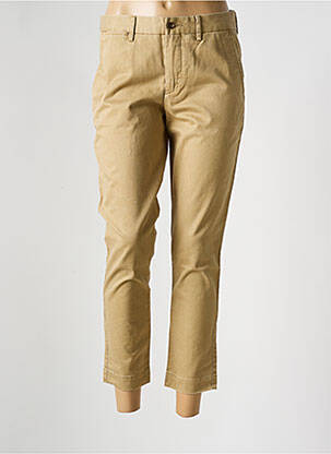 Pantalon chino tissage popeline taille normale beige RALPH LAUREN femme