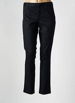 Pantalon chino fermeture zippée sous rabat avec crochet taille normale noir RALPH LAUREN femme