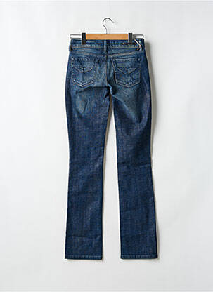 Jeans coupe droite stretch taille basse bleu CORLEONE femme