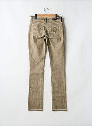 Jeans coupe slim stretch taille normale vert CORLEONE femme