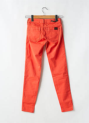 Jeans coupe slim taille basse taille basse orange CORLEONE femme