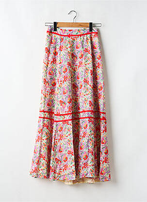 Jupe longue fermeture zippée au dos beige BA&SH femme