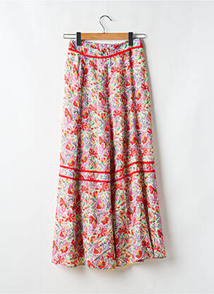 Jupe longue fermeture zippée au dos beige BA&SH femme