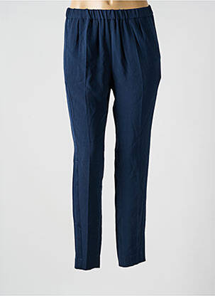 Pantalon slim taille élastique taille normale bleu KNOTT femme