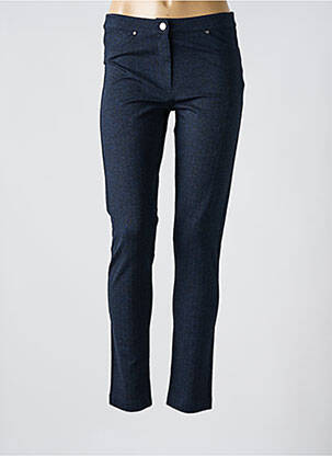 Pantalon slim stretch taille normale bleu D.EXTERIOR femme
