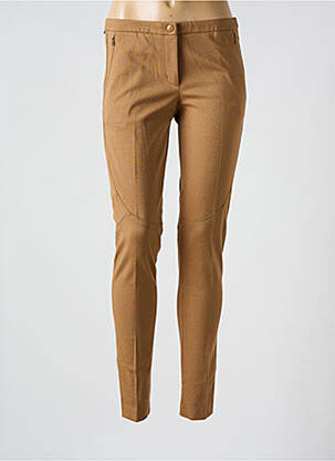 Pantalon slim taille élastique taille normale marron MONCLER femme