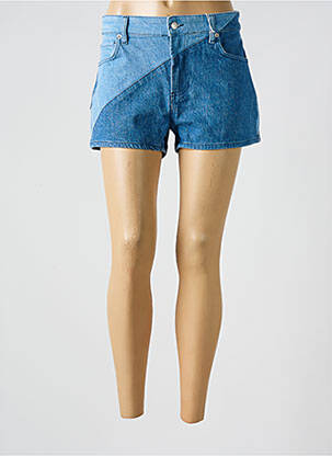 Short tissage denim taille basse bleu BA&SH femme