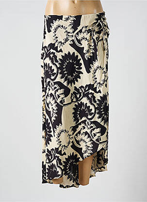 Jupe longue tissage crêpe noir BA&SH femme