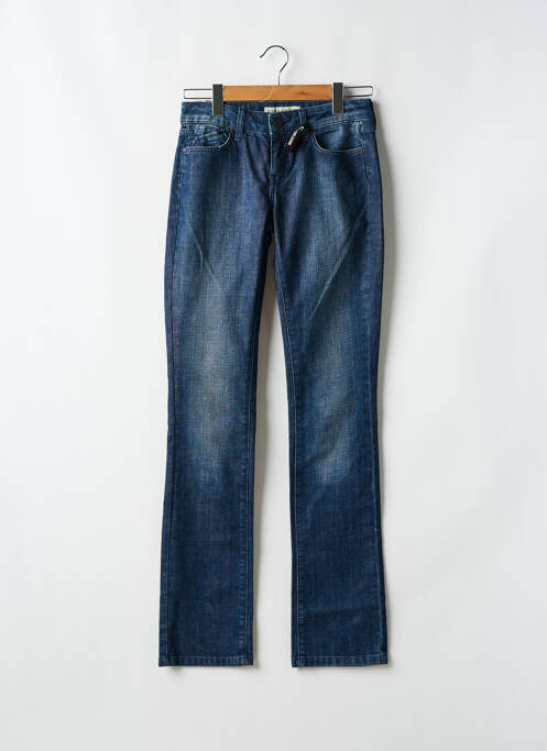 Jeans coupe droite bleu CORLEONE pour femme