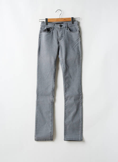 Jeans coupe slim gris CORLEONE pour femme