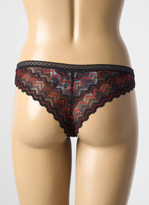 Tanga noir FREYA femme