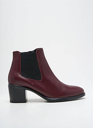 Bottines/boots matière lisse talon de 4 à 6cm violet MARIA JAEN femme
