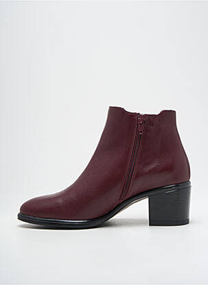 Bottines/boots matière lisse talon de 4 à 6cm violet MARIA JAEN femme