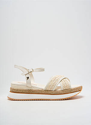 Sandales/nu pieds matière lisse talon de 4 à 6cm beige GIOSEPPO femme