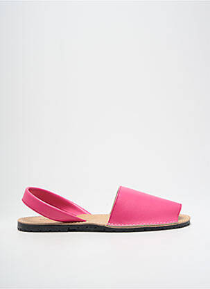 Sandales/nu pieds matière lisse talon plat jusqu'à 3cm rose SEVILLA'S femme