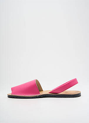 Sandales/nu pieds matière lisse talon plat jusqu'à 3cm rose SEVILLA'S femme