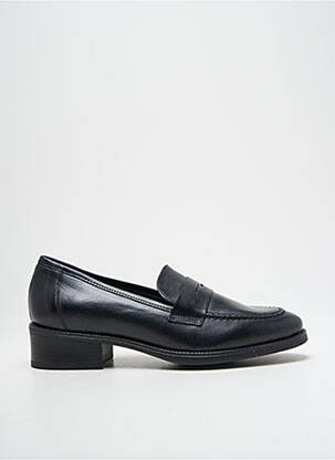 Mocassins tissage satiné talon plat jusqu'à 3cm noir ELIO PITTI femme