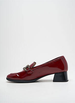Mocassins carré talon de 4 à 6cm rouge MARIA JAEN femme