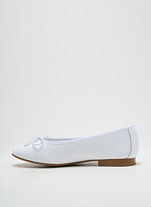 Ballerines matière lisse talon plat jusqu'à 3cm blanc ELIO PITTI femme