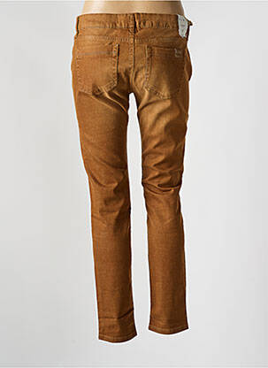 Jeans coupe slim poches marron FIVE femme