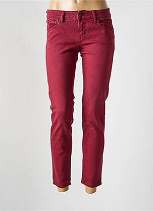 Jeans coupe slim taille basse taille basse rouge FIVE femme