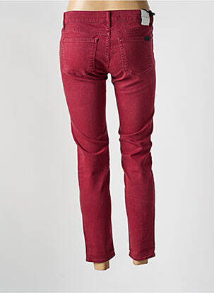 Jeans coupe slim taille basse taille basse rouge FIVE femme