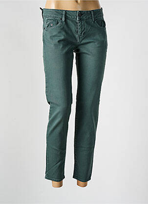 Jeans coupe slim taille basse taille basse vert FIVE femme