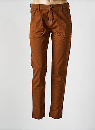 Jeans coupe slim taille normale taille normale marron FIVE femme