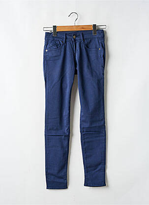 Pantalon slim taille basse taille basse bleu FIVE femme