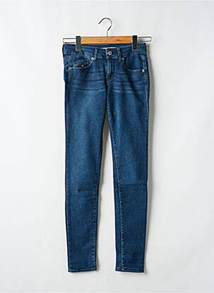 Jeans coupe slim stretch taille basse bleu FIVE femme