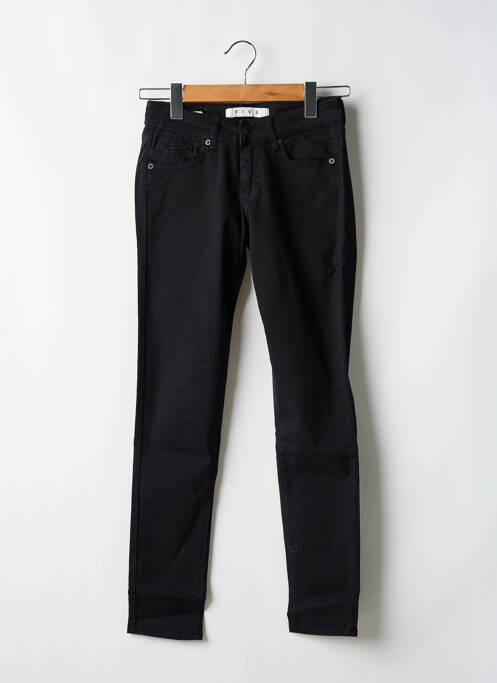Pantalon slim noir FIVE pour femme