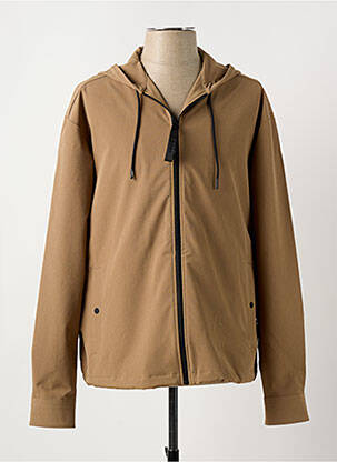 Coupe-vent poches a capuche marron HUGO BOSS homme