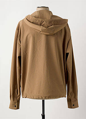 Coupe-vent poches a capuche marron HUGO BOSS homme