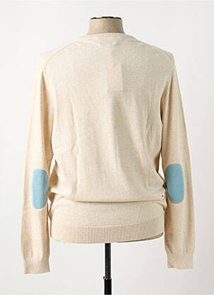 Pull stretch manches longues beige VICOMTE ARTHUR homme