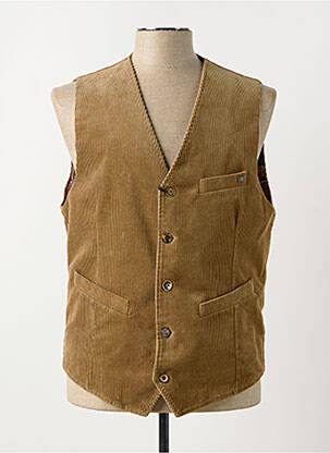 Gilet sans manche poches marron BOB homme