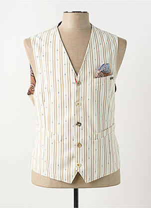 Gilet sans manche poches beige BOB homme