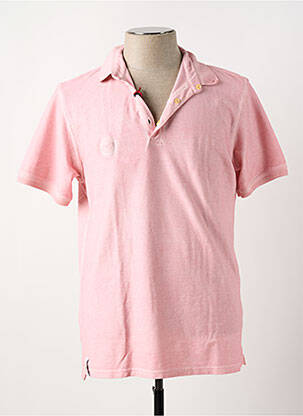 Polo stretch manches courtes rose BOB homme