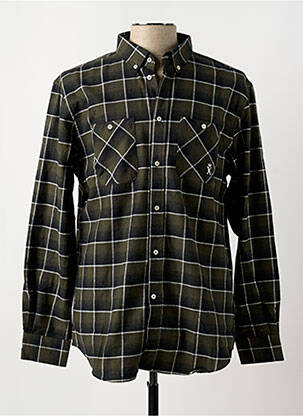 Chemise manches longues vert VICOMTE ARTHUR pour homme