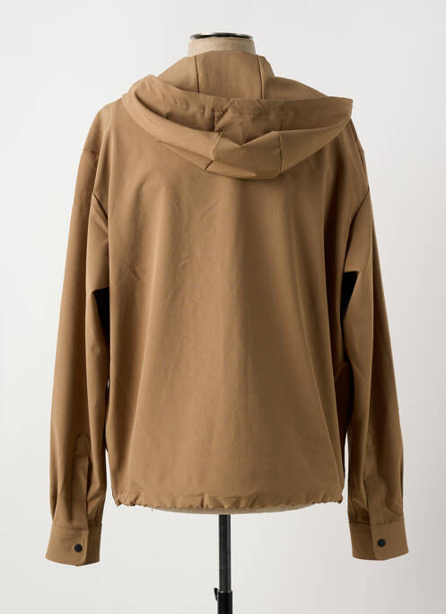 Coupe-vent poignets pressionnés a capuche marron HUGO BOSS homme