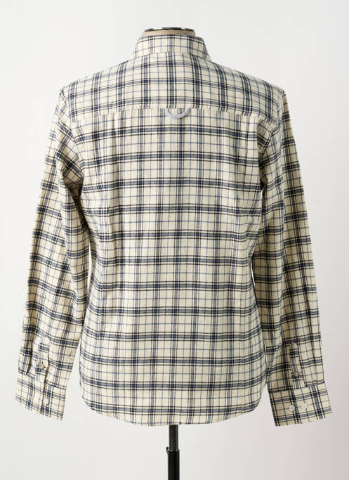 Chemise manches longues beige NUMEROLOGIE pour homme