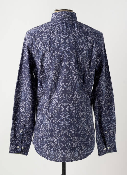 Chemise manches longues bleu VICOMTE ARTHUR pour homme