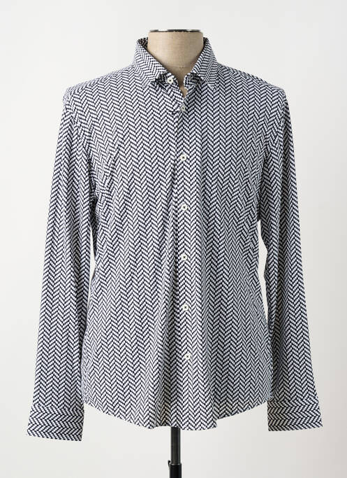 Chemise manches longues noir HUGO BOSS pour homme